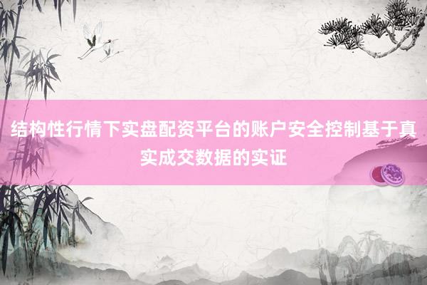 结构性行情下实盘配资平台的账户安全控制基于真实成交数据的实证